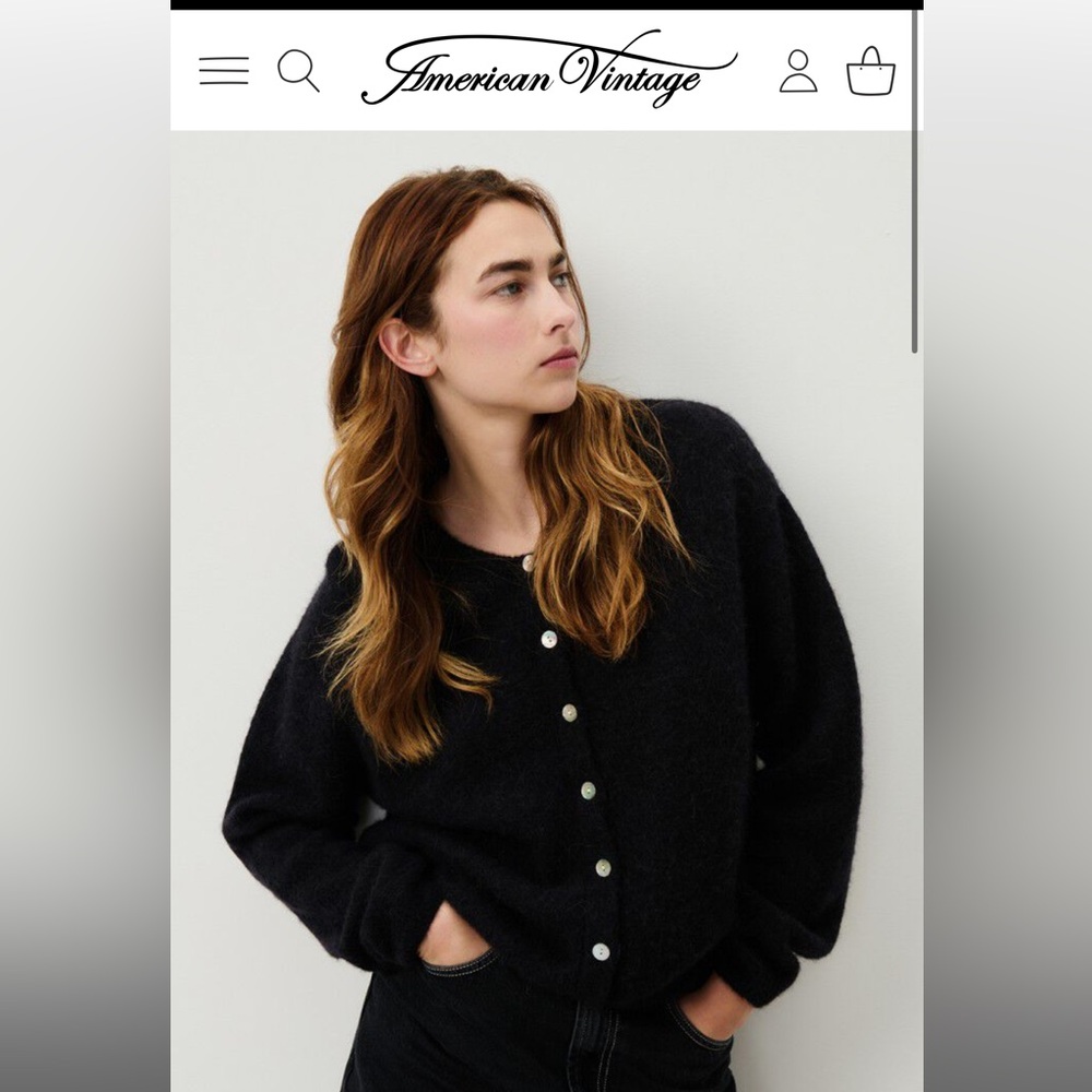 American Vintage Vitow Cardigan Blackk